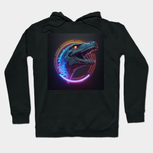 Neon Velociraptor Hoodie